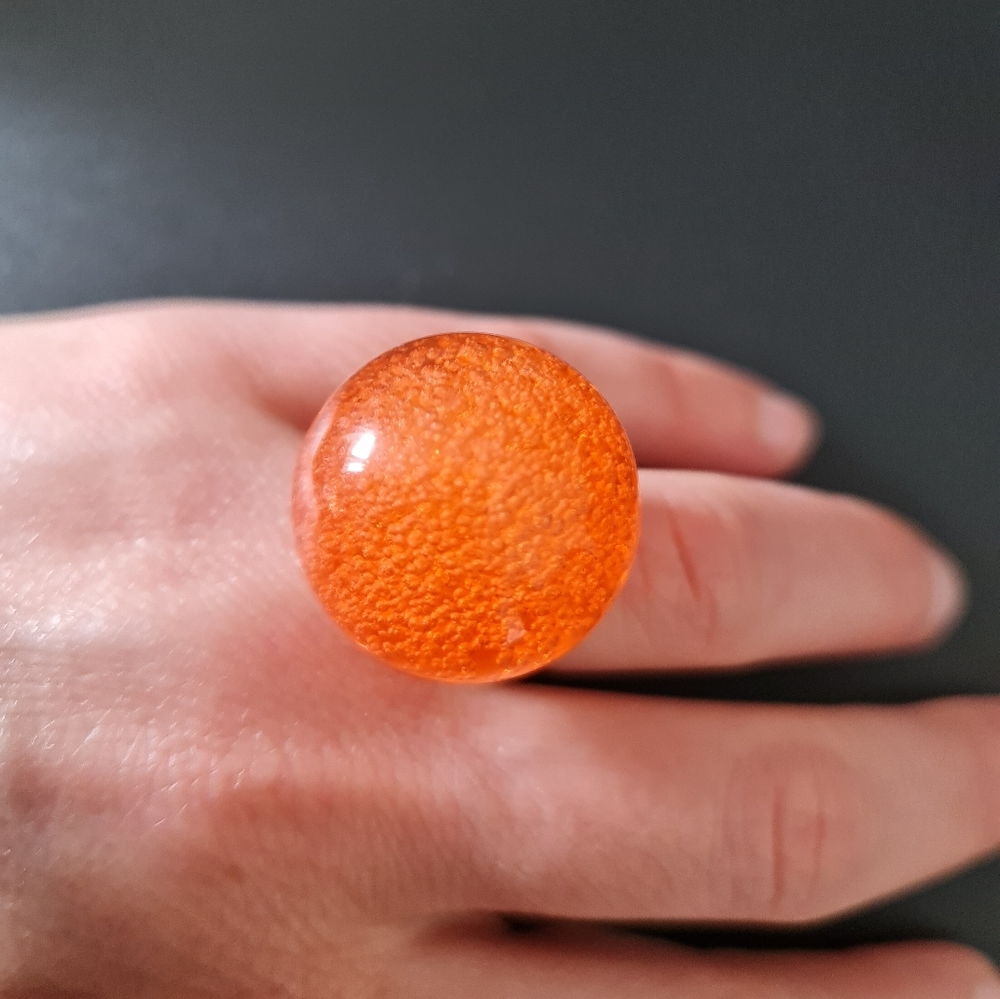 ⭐HOST PICK⭐ Orange Bubble Ring - Picture 2 of 2